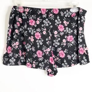 Laura Ashley Pajama Shorts Medium Pink Roses and Bows